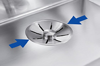 Blanco Andano Кухонная мойка, встр. снизу 49x44x19h, цвет: сталь 522963