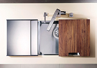 Blanco Claron Кухонная мойка, встр. снизу 59x44x19h, цвет: сталь 521579