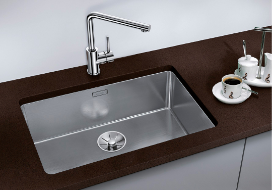 Blanco Andano Кухонная мойка, встр. снизу 74x44x19h, цвет: сталь 522971