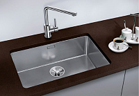 Blanco Andano Кухонная мойка, встр. снизу 74x44x19h, цвет: сталь 522971