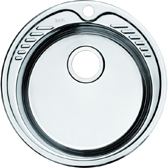 Iddis Suno Мойка кухонная 49x49x18h см, врезная, к столешнице, цвет: хром SUN49P0i77