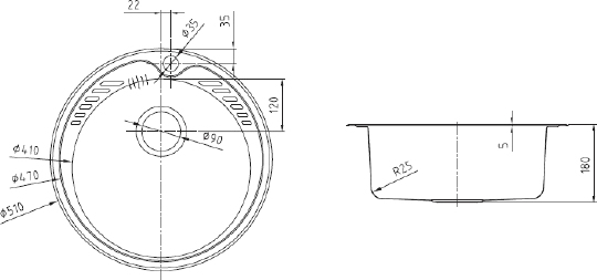 Iddis Suno Мойка кухонная 51x51x18h см, врезная, к столешнице, цвет: хром SUN51S0i77