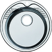 Iddis Suno Мойка кухонная 51x51x18h см, врезная, к столешнице, цвет: хром SUN51S0i77