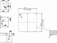 Blanco Supra Кухонная мойка без клапана, встр. снизу 43x43x17,5h, цвет: сталь 518201