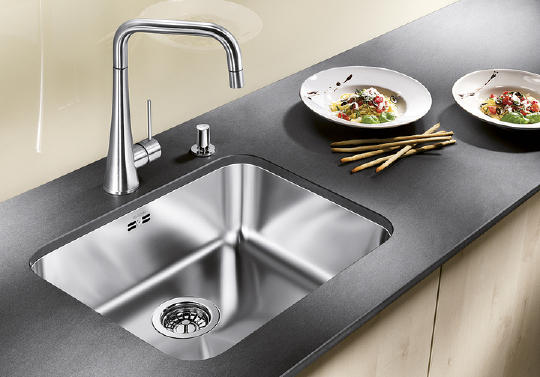 Blanco Supra Кухонная мойка без клапана, встр. снизу 53x43x17,5h, цвет: сталь 518205