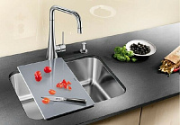 Blanco Supra Кухонная мойка без клапана, встр. снизу 53x43x17,5h, цвет: сталь 518205