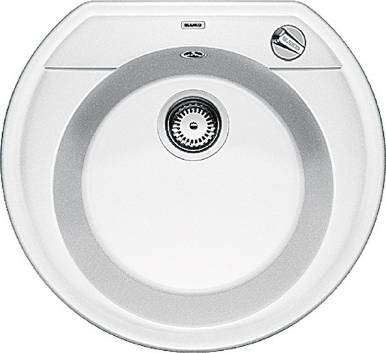 Blanco Rondoval Кухонная мойка, встр. сверху 53,5x49x18h, цвет: белый 515671