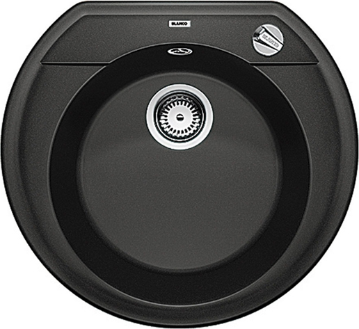 Blanco Rondoval Кухонная мойка, встр. сверху 53,5x49x18h, цвет: черный 515679