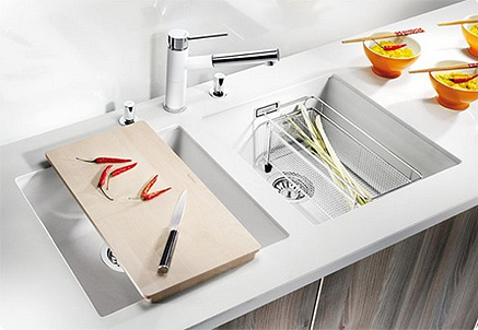 Blanco Корзина для кухонной мойки 16x36x13h, цвет: хром 223297