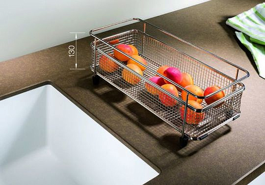 Blanco Корзина для кухонной мойки 16x36x13h, цвет: хром 223297