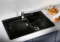 Blanco Zia Кухонная мойка, встр. сверху 78x50x19h, цвет: черный 514732