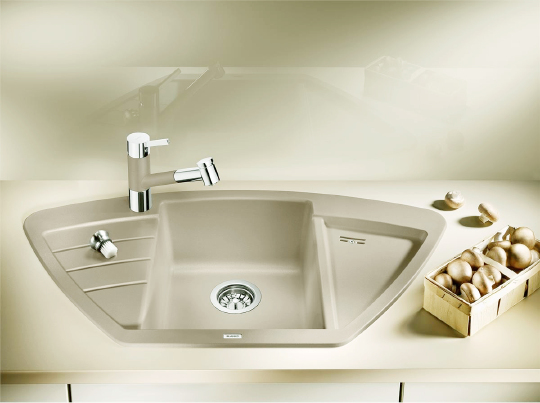 Blanco Zia Кухонная мойка, встр. сверху 93x51x18h, цвет: бежевый 514759