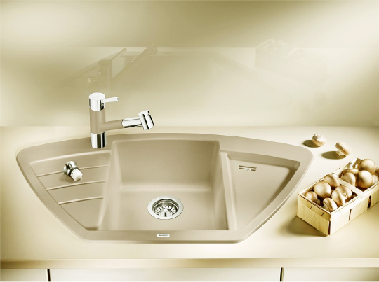 Blanco Zia Кухонная мойка, встр. сверху 93x51x18h, цвет: бежевый 514760