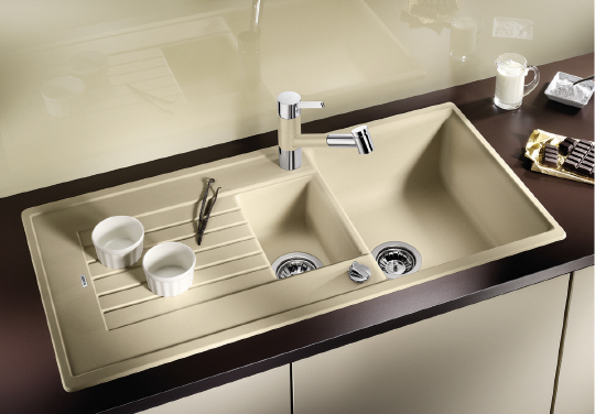 Blanco Zia Кухонная мойка, встр. сверху 100x50x19h, цвет: бежевый 514743