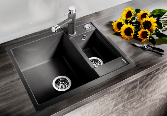 Blanco Metra Кухонная мойка, встр. сверху 61,5x50x19h, цвет: черный 516165