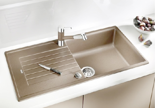 Blanco Zia Кухонная мойка, встр. сверху 100x50x19h, цвет: бежевый 517573