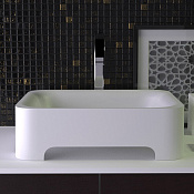 Knief Feel Раковина чаша 50х40х15h см, K-Stone, без отверстия под смеситель, цвет: белый матовый 0600-023-01 bi matt