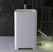 Knief Glam Раковина чаша 60х45х116h cм, K-Stone, без отверстия под смеситель, цвет: белый матовый 0600-083-01