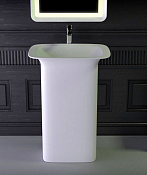 Knief Glam Раковина напольная 60х45х86h cм, K-Stone, выпуск в стену, цвет: белый матовый 0600-082-01WA