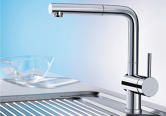 Blanco Linus-S Смеситель для кухни, выдв. излив, цвет: антрацит 512402