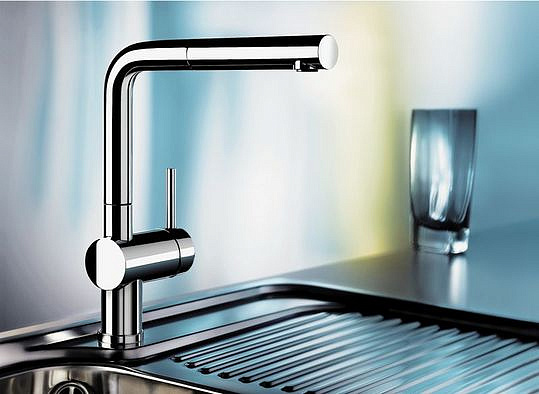 Blanco Linus-S Смеситель для кухни, выдв. излив, цвет: антрацит 512402