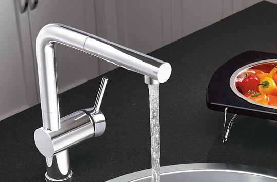 Blanco Linus-S Смеситель для кухни, выдв. излив, цвет: антрацит 512402