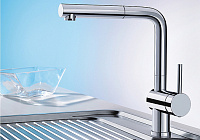 Blanco Linus-S Смеситель для кухни, выдв. излив, цвет: антрацит 512402