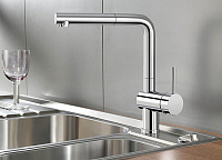 Blanco Linus-S Смеситель для кухни, выдв. излив, цвет: антрацит 512402