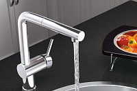 Blanco Linus-S Смеситель для кухни, выдв. излив, цвет: антрацит 512402