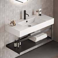 Catalano Comfort Раковина подвесная 100x47x15,5h см, с переливом, покр Cataglaze, цвет: белый глянц. 0221010001