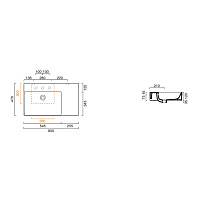 Catalano Comfort Раковина подвесная 80x47x15,5h см, с переливом, покр. Cataglaze, цвет: белый глянц. 0220840001