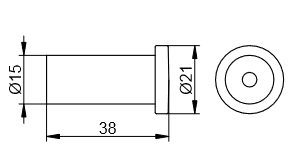 Keuco Plan Крючок одинарный, цвет: черный матовый 14916 370000