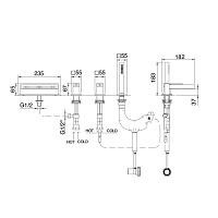 Treemme Ios Смеситель на борт ванны, на 4 отв., цвет: хром IT2A68CCRMZZ