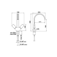 Treemme Kea Смеситель для раковины, излив 19 см, цвет: хром IT7A14CCK1ZZ
