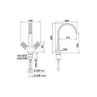 Treemme Kea Смеситель для раковины, излив 19 см, цвет: хром IT7A14CCKOZZ