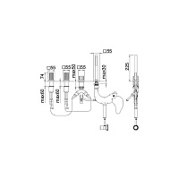 Treemme Kea Смеситель на борт ванны, цвет: хром IT7A70CCKOZZ