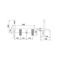 Treemme Ios Смеситель для ванны/душа, встраиваемый, цвет: хром RWIT2AD7CC01