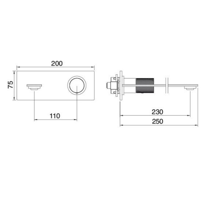 Treemme 3.6MM Смеситель для раковины, встраиваемый, цвет: нержавеющая сталь RWIT9AA6IS21