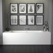 Knief Shape Ванна из K-Stone встраиваемая 190x90 cм, цвет: белый матовый 0600-777-01