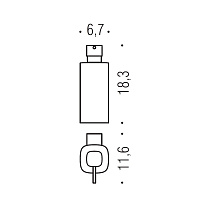 Colombo Design Trenta Дозатор для жидкого мыла, подвесной, с металлической колбой, цвет: chrome B9340.CR