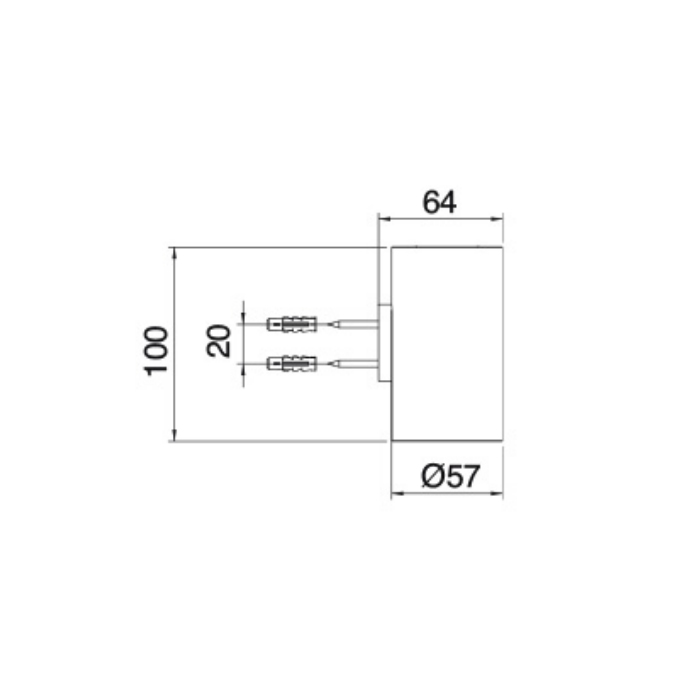 Treemme Tonda Стакан подвесной, цвет: белый IT1Z04BBZZ10