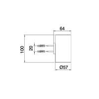 Treemme Tonda Стакан подвесной, цвет: белый IT1Z04BBZZ10