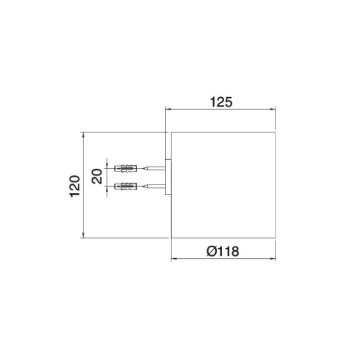 Treemme Filo Стакан подвесной, цвет: белый IT1Z04BBZZ12