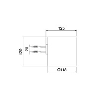 Treemme Filo Стакан подвесной, цвет: белый IT1Z04BBZZ12