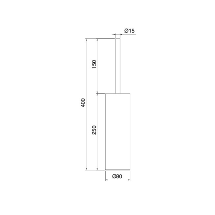 Treemme Tonda Ершик напольный, цвет: черный IT2Z07NNZZZZ