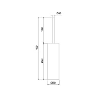 Treemme Filo Ершик подвесной, цвет: черный IT2Z13NNZZZZ