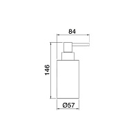 Treemme Filo Дозатор для жидкого мыла, настольный, цвет: золото RWIT1Z40DD01