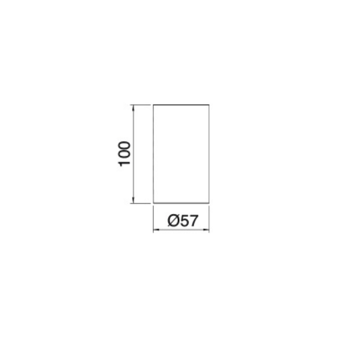 Treemme Tonda Стакан настольный, цвет: белый RWIT1Z33BB02