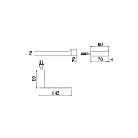 Treemme Quadra Держатель для туалетной бумаги, подвесной, цвет: хром IT1Z01CCZZZZ