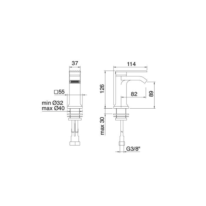 Treemme Ios Смеситель для биде, на 1 отв., цвет: золото 24k IT2A22DDRMZZ